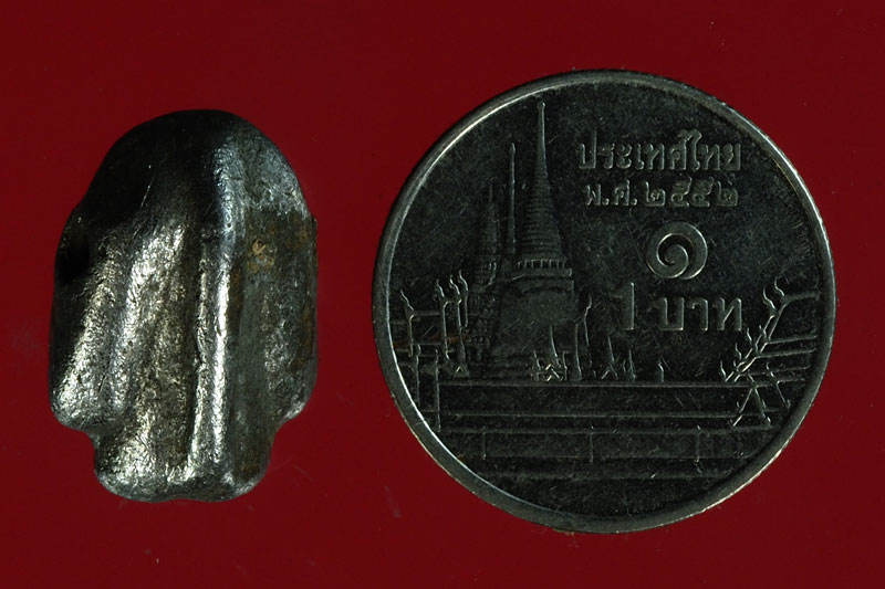 *28510 พระปิดตา เนื้อปรอท เก่าพอมีอายุ ไม่ทราบที่และปีสร้าง 6