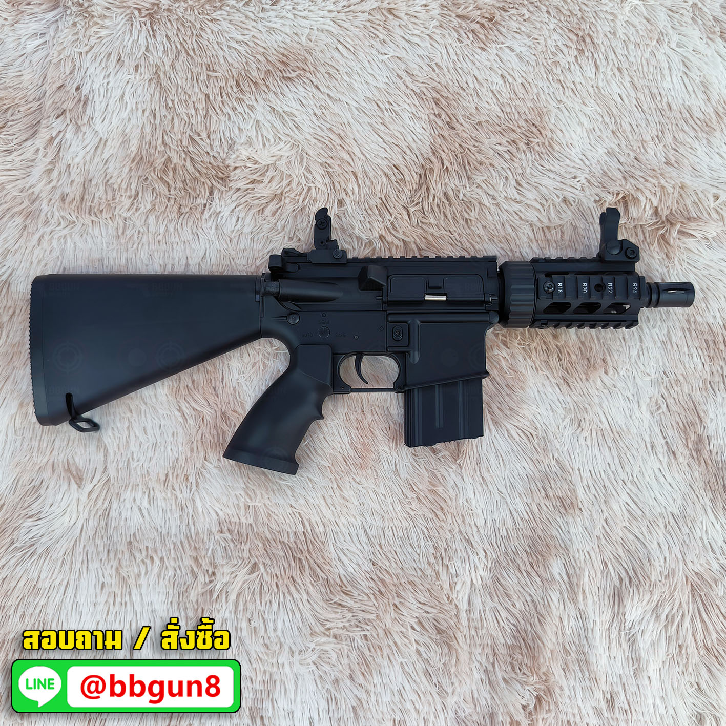 บีบีกันไฟฟ้า Golden Eagle F6625 M4 CQB Stuby Killer AEG BB GUN