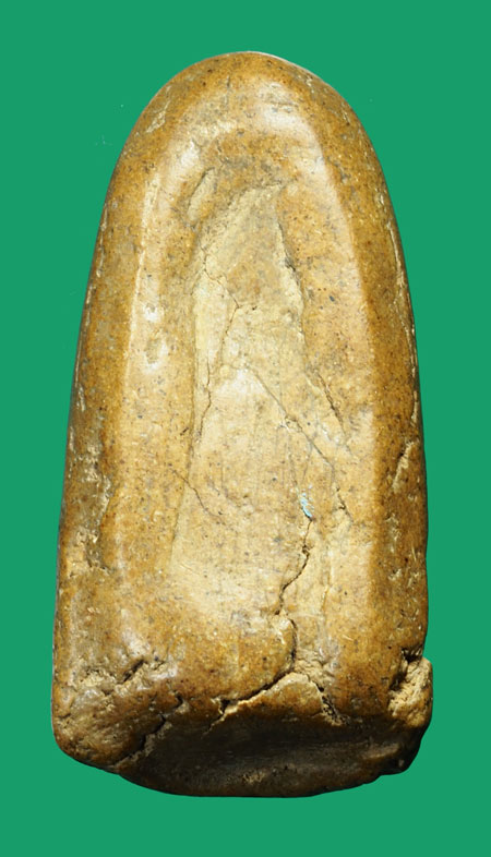 *35360 พิมพ์พระลำพูน หลวงพ่อครื้น วัดสังโฆ สุพรรณบุรี เนื้อดินผสมผง เก่า 84