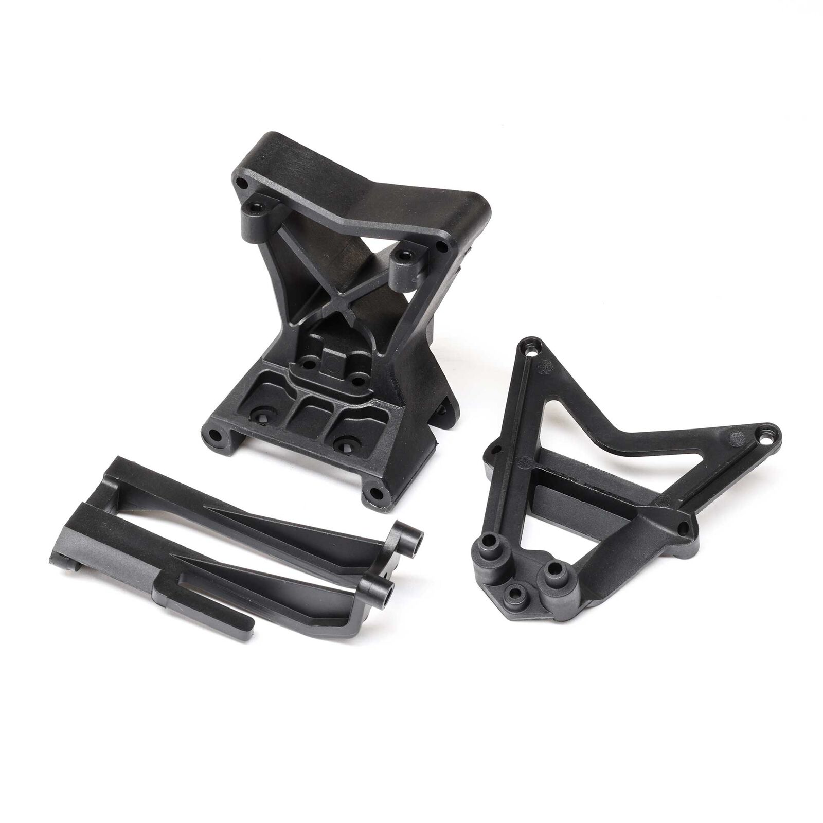 LOS231099 Front Upper Arm/Shock Mount and ESC Mount: RZR Rey