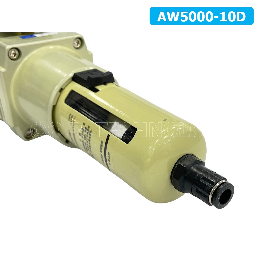 (1ชิ้น) AW5000-10D ชุดกรองลมปรับแรงดัน Auto Drain ระบายลมออก แบบอัตโนมัติ Air Filter Regulator AW Pneumatic TIANYU ชุดกรองลม + ตัวปรับลม