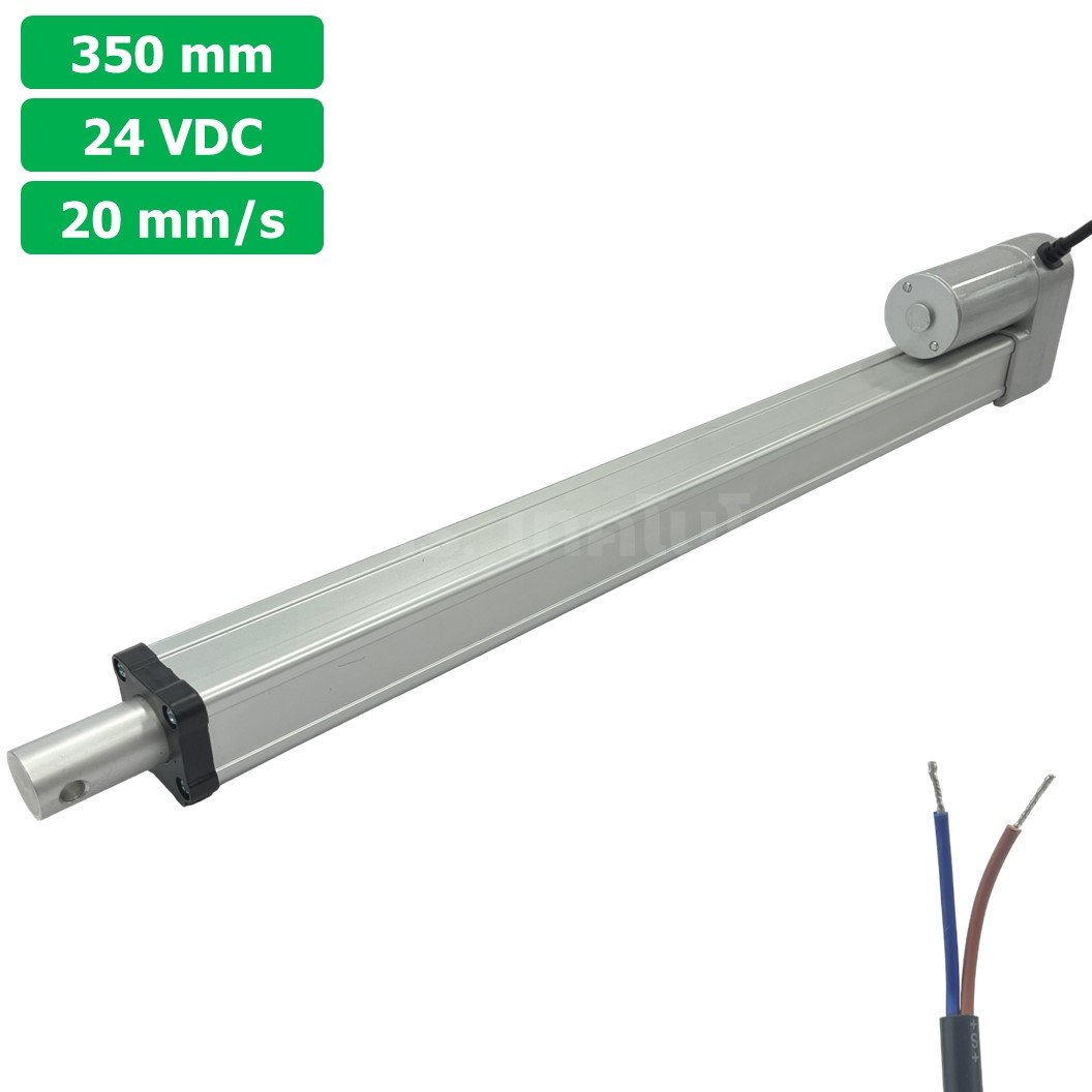 CLB-350 24VDC มอเตอร์ก้านชัก ระยะชัก 350mm 20mm/s 700N Electric Linear Actuator Low Noise เสียงรบกวนน้อย พัตเตอร์ไฟฟ้า Putter มอเตอร์แกนชัก