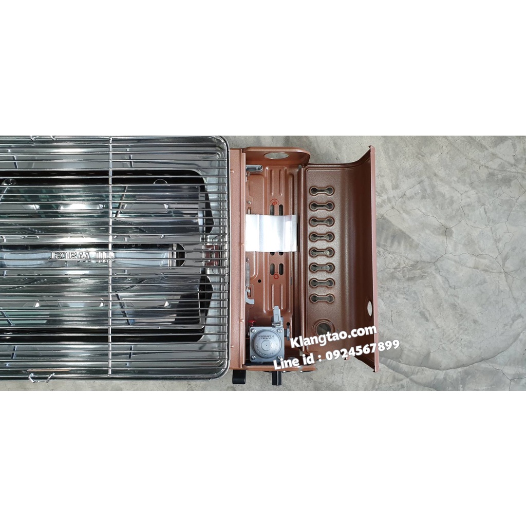 LUCKY FLAME เตาแก๊สกระป๋องอินฟราเรด รุ่นใหม่ LF-90GD (XL) ใหญ่กว่ารุ่น LF-90G พร้อม แก๊ส 2 กระป๋อง