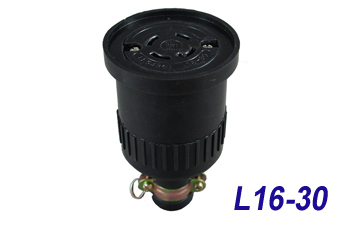 LK5434B (MH2638)Bakelite L16-30C Locking Rubber Cord Connector 30 Amp 480 Volt "LKEW