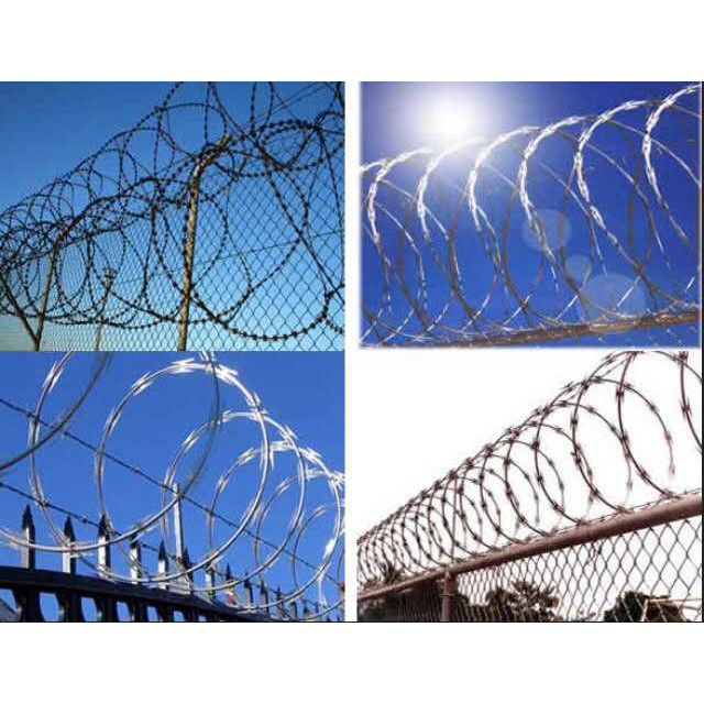ลวดหนามหีบเพลง ลวดหนามทหาร (ราคารวมแวท)(รุ่นหนา0.30มม.) สเปกราชการ BTO-22 ความยาว 10 เมตร ลวดหนามล้อมรั้ว รั้วทหาร