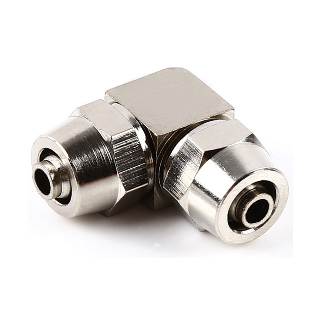 KPU KPV ข้อต่อลมสวมอัด 2ทาง ตรง/งอ 2 Way Union Straight/Elbow Quick Joint Connector แบบสวมอัด Air fitting ข้อต่อสวมอัด สำหรับสายลม PU 4-16mm