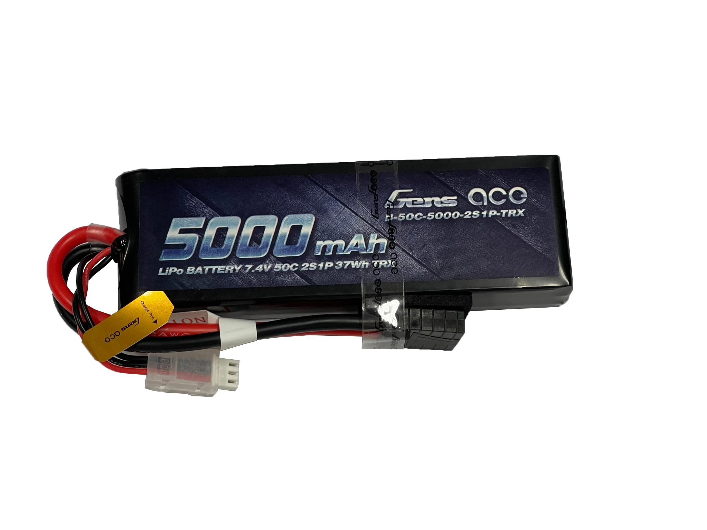 2S 5000mAh 50C GensLipo Gens Lipo 5000mAh 7.4V 2S 50c (ปลั๊ก TRX)