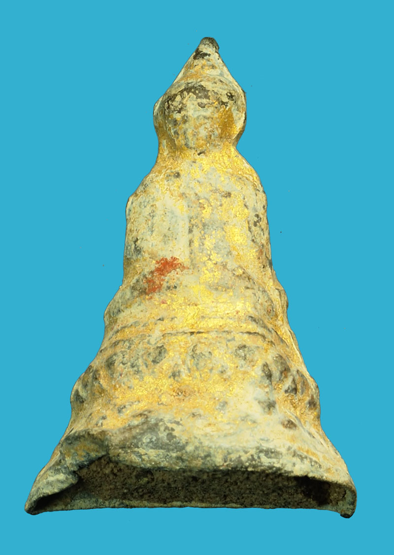 ขายแล้ว*35938 พระรัตนลงรักปิดทอง เนื้อชินตะกั่วเก่า 13