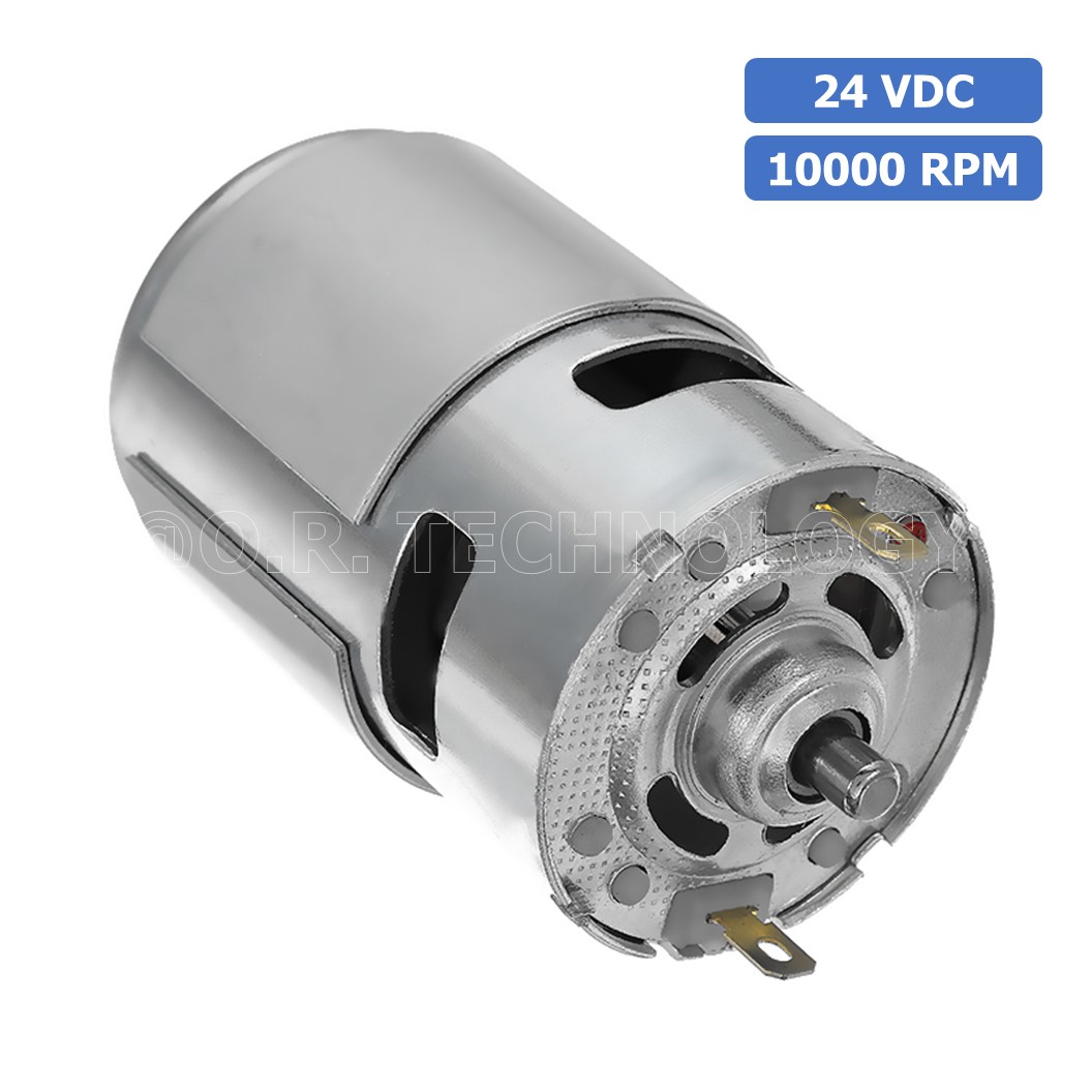 (1ชิ้น) JB186 มอเตอร์ 775 24VDC 10000RPM มอเตอร์ความเร็วสูง มอเตอร์สว่าน แกนขนาด 5mm DC Motor 775 D Shaft
