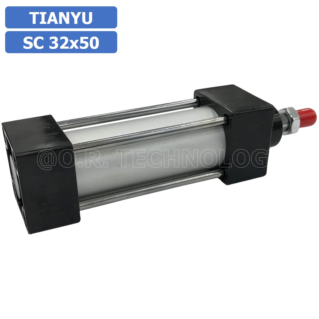 (1ชิ้น) SC 32x50 กระบอกลม รุ่นมาตรฐาน กระบอกลม 4 เสา Standard Cylinder Air Pneumatic แบบสี่เสา