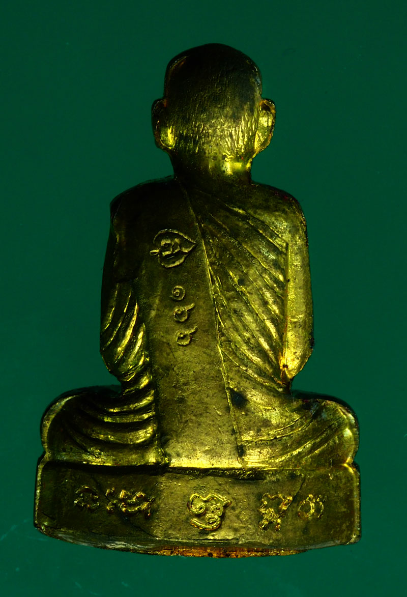 *28295 รูปหล่อปั้ม หลวงพ่อสวัสดิ์ วัดโพธิ์เทพประสิทธิ์ ลพบุรี เนื้อทองเหลือง กล่องเดิม 8