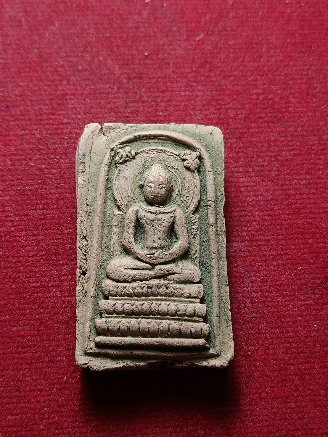 พระคันธราช แม่ชีบุญเรือน ปี 2499 เนื้อดิน วัดสานารถ จ.ระยอง (SKU-07145)