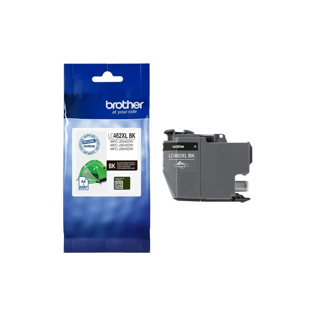 ตลับหมึกอิงค์เจ็ท Brother แท้ LC462XL BK สีดำ