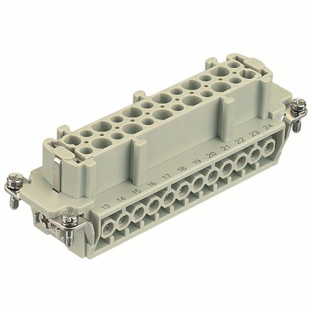 HDC-HE-024-F (24PINS): FEMALE INSERT 24P+PE