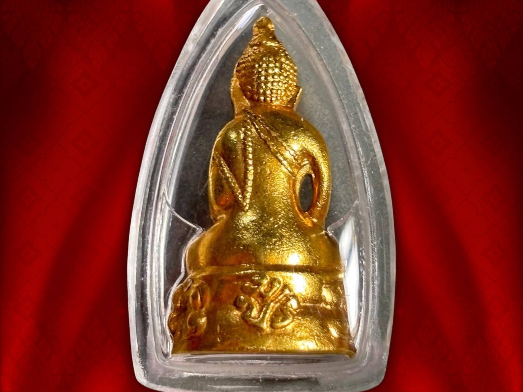 พระกริ่งโสฬส มปร. ปี 2515 ที่ระลึกครบ 108 ปี วัดราชประดิษฐ์ ปี 2515 เนื้อโลหะกาไหล่ทอง พระดี พิธีใหญ่ ในหลวง รัชกาลที่ 9 เสด็จในพิธีพุทธาภิเษก งาม ๆ สุด ๆ หายาก ครับ พร้อมกรอบพลาสติก + บัตรประกันพระแท้