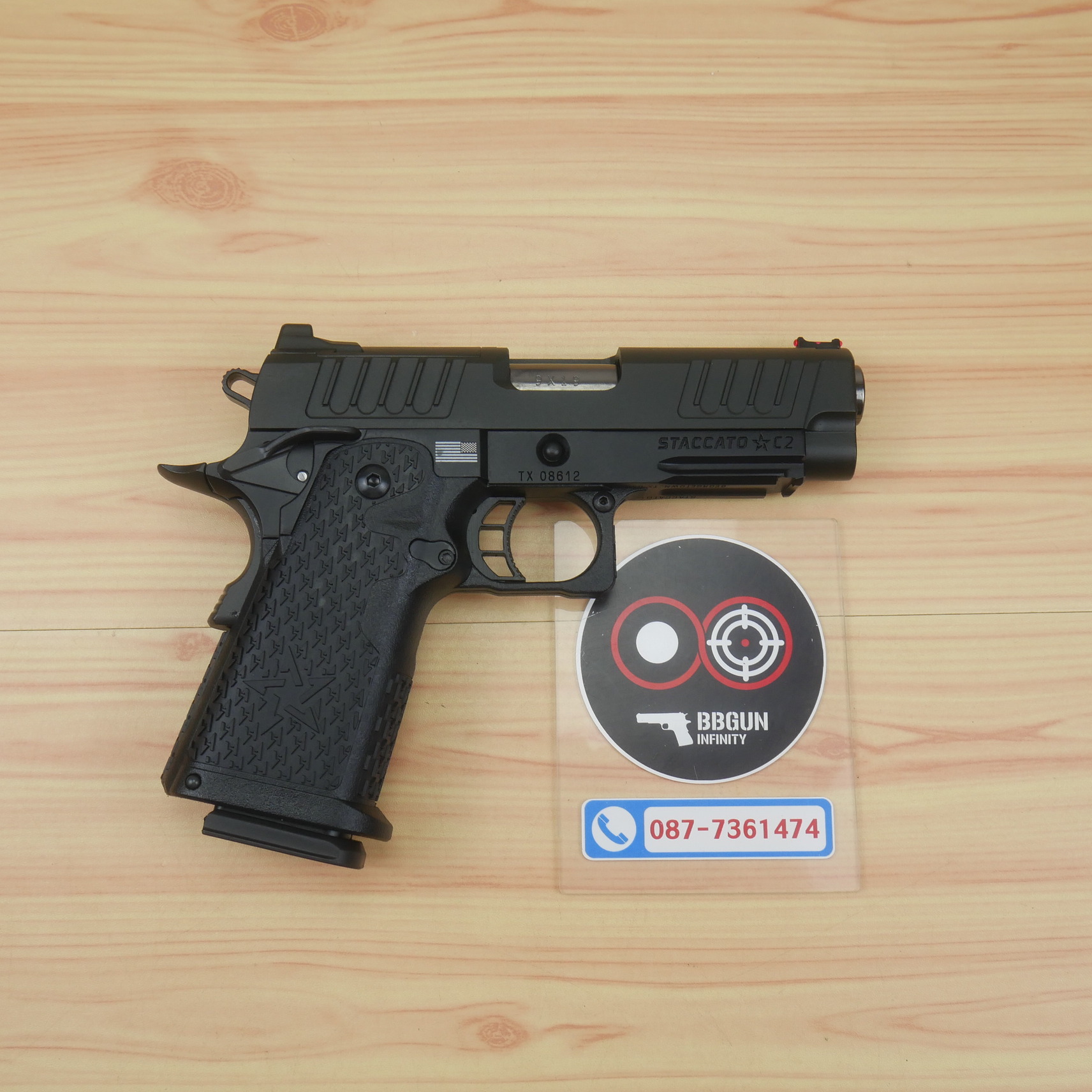 บีบีกันอัดแก๊ส ARMY R612 EMG Staccato C2 2011 VIP Grip BB GUN