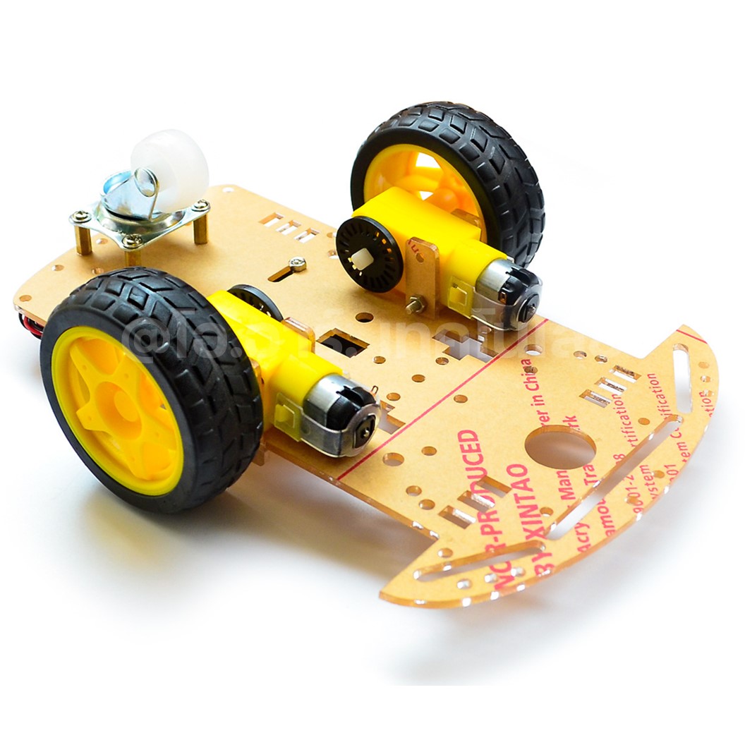 AD005 ชุดโครงรถ 3 ล้อ Transparent Robot Smart Car Chassis โครงรถ Arduino