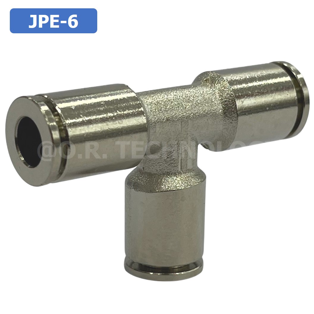 (1ชิ้น) JPE-6 ข้อต่อลม สแตนเลส 3ทาง STAINLESS 3 Way Air Connector JPE Pneumatic 3 Ways Equal Union Fitting ข้อต่อลมสแตนเลส สำหรับ สายลม 6x4mm
