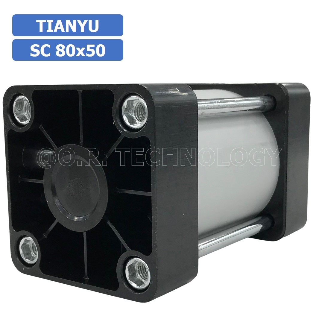 SC80 กระบอกลม รุ่นมาตรฐาน กระบอกลม 4 เสา Standard Cylinder Air Pneumatic SC (Bore 80 x Stroke 25-400)