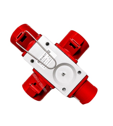 HBN1025 ปลั๊กกระจายไฟเข้า 1 ออก 3 3P+N+E 32A 400V IP44 "DAKO Plug"