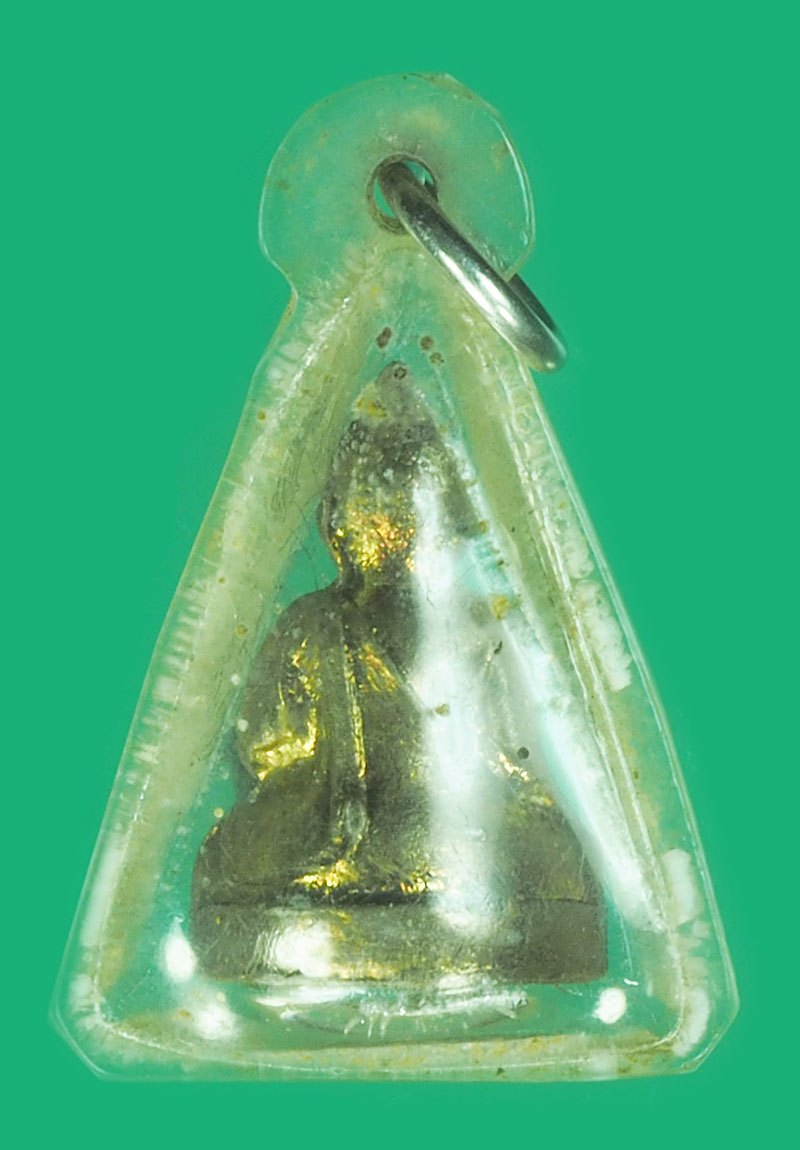 *39843 พระหลวงพ่อสัมฤทธิ์ วัดปากคลอง ท่าวุ้ง ลพบุรี เลี่ยมพลาสติกเก่า (หลวงพ่อบุญมี วัดเขาสมอคอน ร่วมปลุกเสก) 7