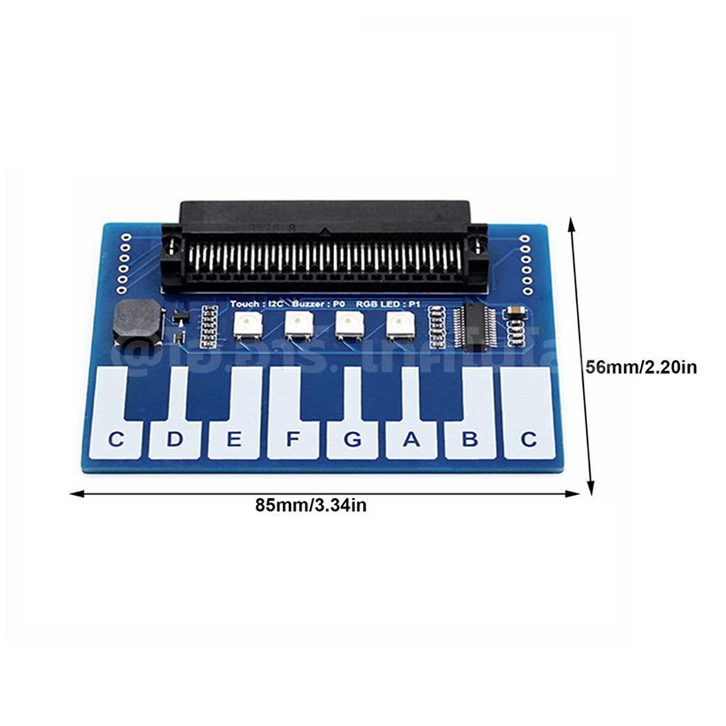 CB034 บอร์ดขยายไมโครบิต Microbit Expansion Board Mini Piano Music with Cool Colorful Lights/Buzzer/Keys Micro:bit **ไม่รวมไมโครบิต**