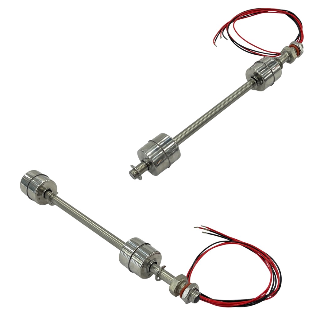 สวิทช์ลูกลอยสแตนเลส เซนเซอร์วัดระดับน้ำ 100-500mm แบบปรับได้/ปรับไม่ได้ Stainless Steel Double Float Level Switch (Adjustable/Fixed) Water level sensor switch