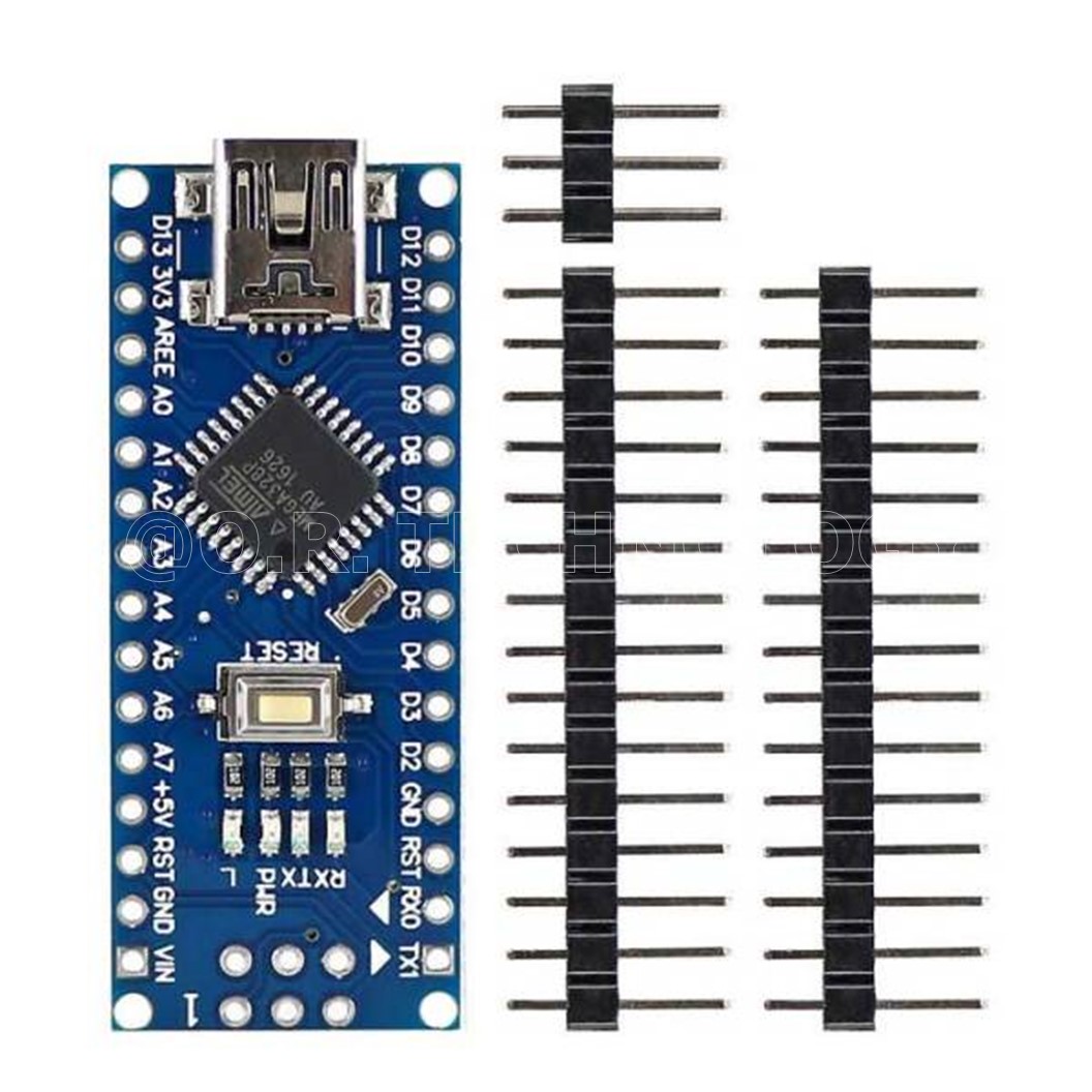 AA237 อาร์ดูโน่ นาโน แบบ ไม่บัดกรีขา พร้อมสาย USB Arduino Nano V3.0 CH340 Chip Atmega328P + cable (Unsolder)