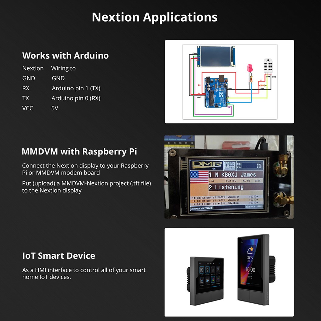 (1ชิ้น) AA380 หน้าจอ Nextion NX8048K070_011C 7 Inch Capacitive Touch Screen Man-machine Interface HMI Kernel Enhanced Version with Protective Shell หน้าจอสัมผัส