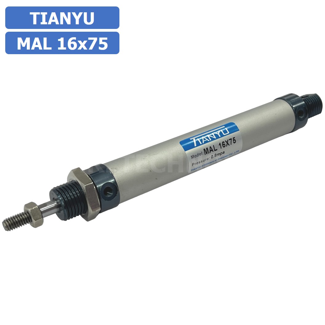 กระบอกลม ขนาดเล็ก รุ่น MAL 16x75 (Mini Air Cylinder Series) Pneumatic Cylinder กระบอกลมนิวเมติก