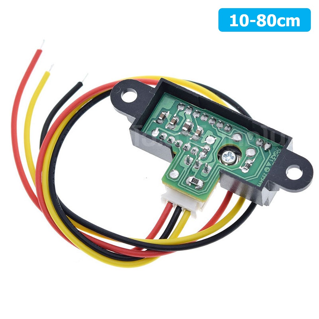 AB064 เซนเซอร์วัดระยะทาง GP2Y0A21YK0F 10-80cm IR Distance Sensor + Cable โมดูลวัดระยะทาง Infrared Sensor