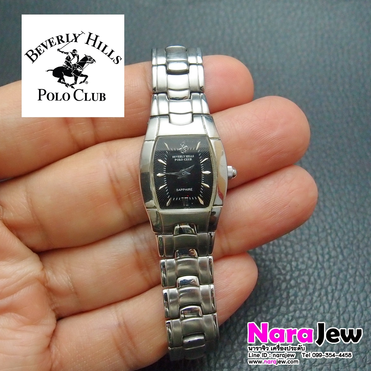 นาฬิกา Beverly Hills Polo Club รุ่น 6821L กระจก Sapphire Crystal หลุดจำนำ **เรือนนี้ข้อมือ 15.5 ซม ลดความยาวได้อีก 2 ซม**