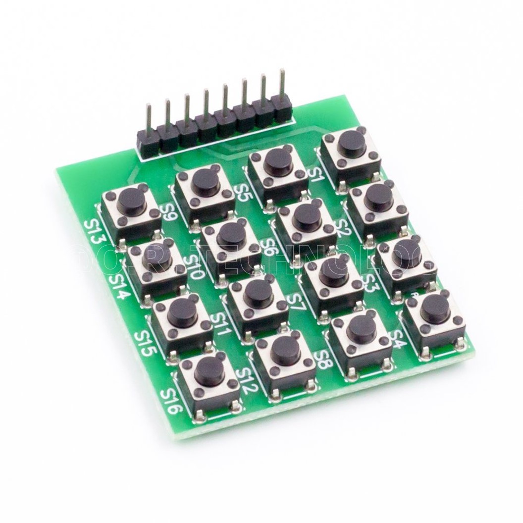 (1ชิ้น) NA003 โมดูลปุ่มกด คีย์บอร์ด 4x4 Matrix 16 Keypad Keyboard Module 16 Button Mcu