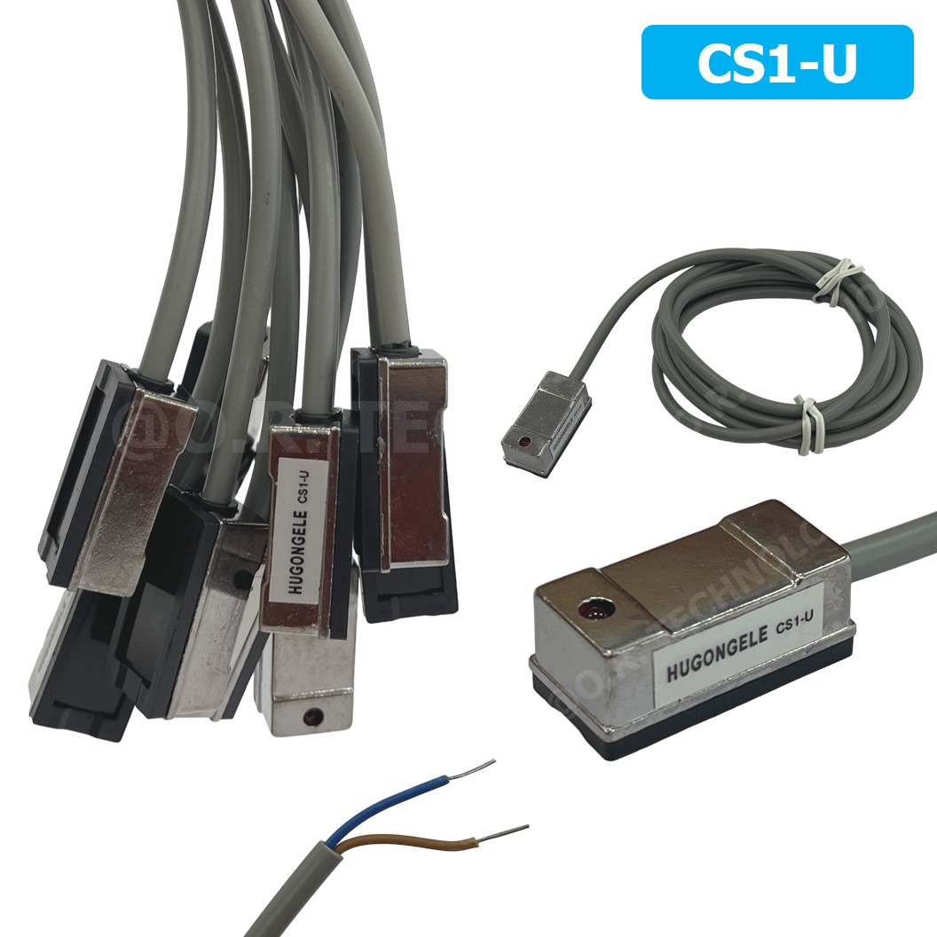 HUGONGELE CS1-U เซนเซอร์กระบอกลม หรีดสวิตช์ Magnetic Sensor Reed Switch เซนเซอร์แม่เหล็ก for Pneumatic Cylinder