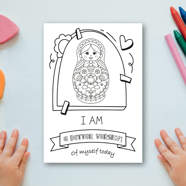 สมุดระบายสี Growth Mindset Coloring Book for Girls พร้อมคำคมสร้างแรงบันดาลใจ