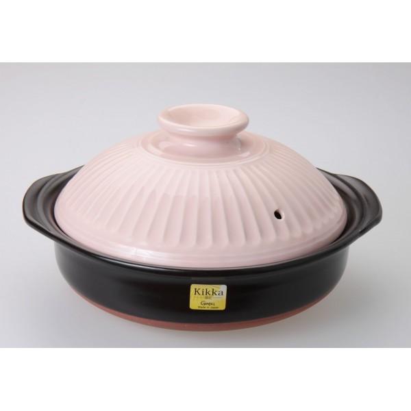 193-0811 kikka 8 go หม้อเคลือบดินเผา(GINPO) ขนาดบรรจุ 1.9 ลิตร