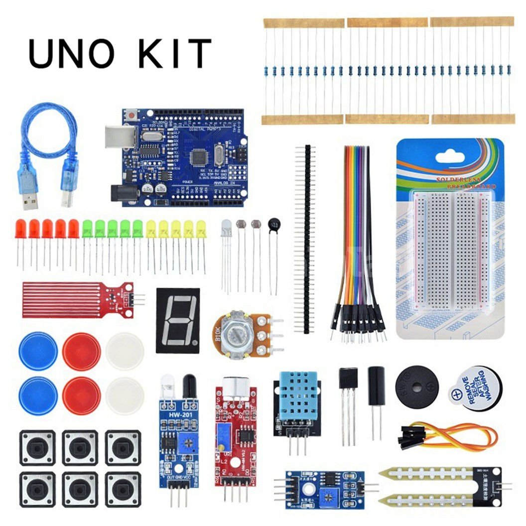 CAE-002 ชุดเรียนรู้ Arduino UNO R3 SMD Chip Learning Project Starter Kit ชุดเล็ก ชุดเริ่มต้นเรียนรู้อาร์ดูโน่