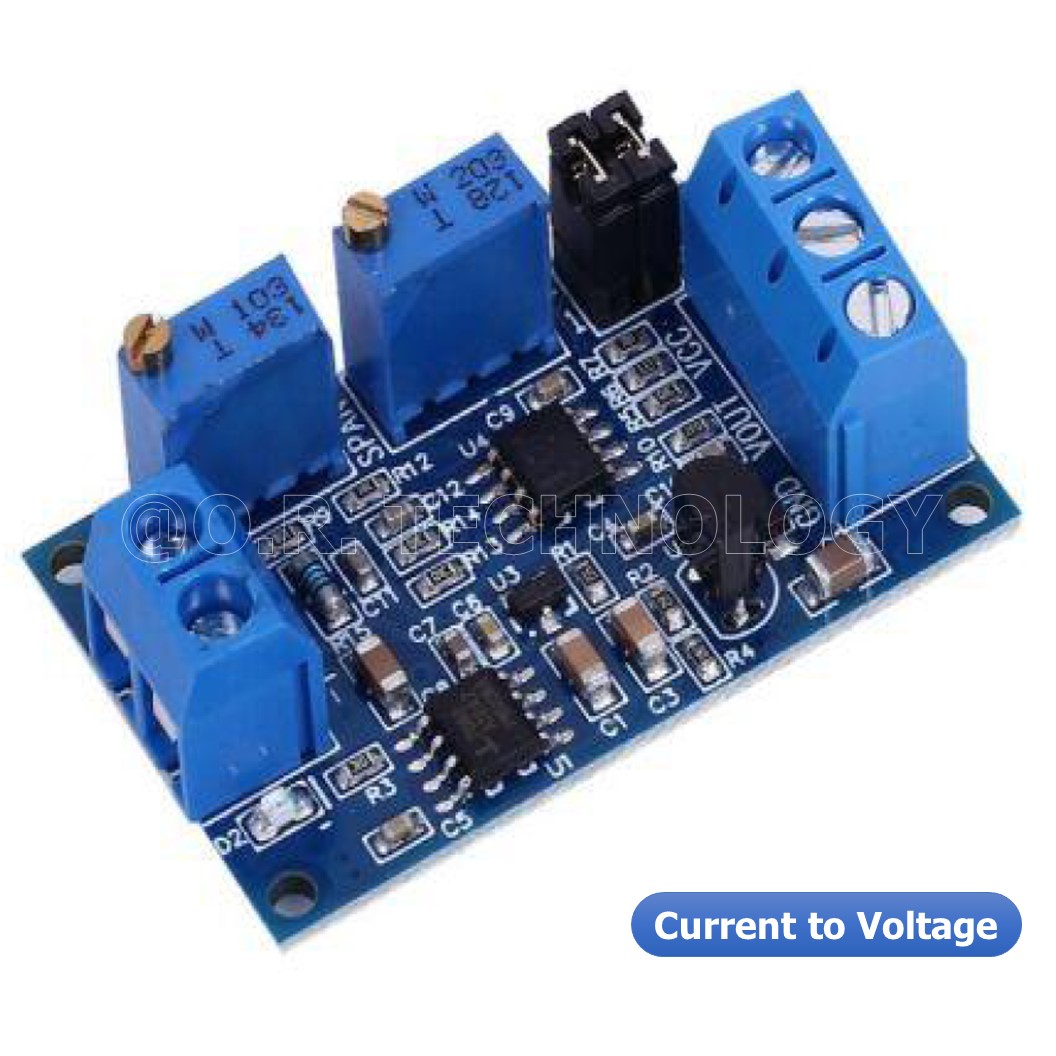 (1ชิ้น) AA684 โมดูลแปลงกระแสเป็นโวลต์ Current to Voltage Module 0/4-20mA to 0-3.3V 5V 10V Voltage Transmitter Signal