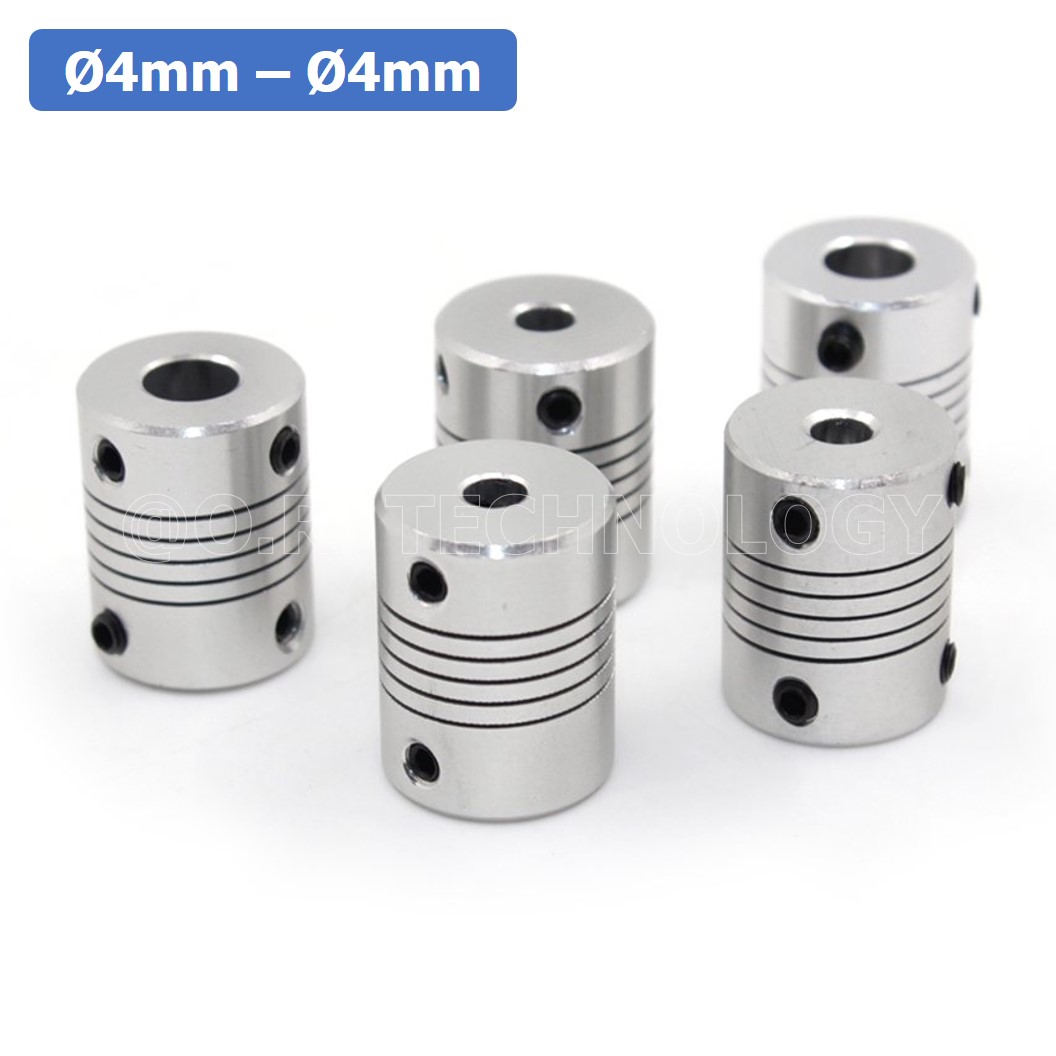 (1ชิ้น) KR459 4-4 คัปปลิ้ง ข้อต่อเพลามอเตอร์ คัปปิ้ง มอเตอร์ ข้อต่อแกนมอเตอร์ Elastic Coupling ขนาดรูเพลา 4mm-4mm
