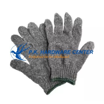 ถุงมือผ้า ขอบเหลือง แดง เขียว สีเทา 1 ห่อ / 10 โหล(ราคารวมแวท) ถุงมือทอผ้าฝ้าย สำหรับทำสวน ทำเกษตร งานช่าง