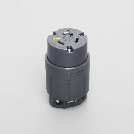 AMERICAN DENKI 3324N-L6 2-Pole 3-Wire Grounding 30A 250V (NEMA L6-30) Connector Body (Nylon Housing)