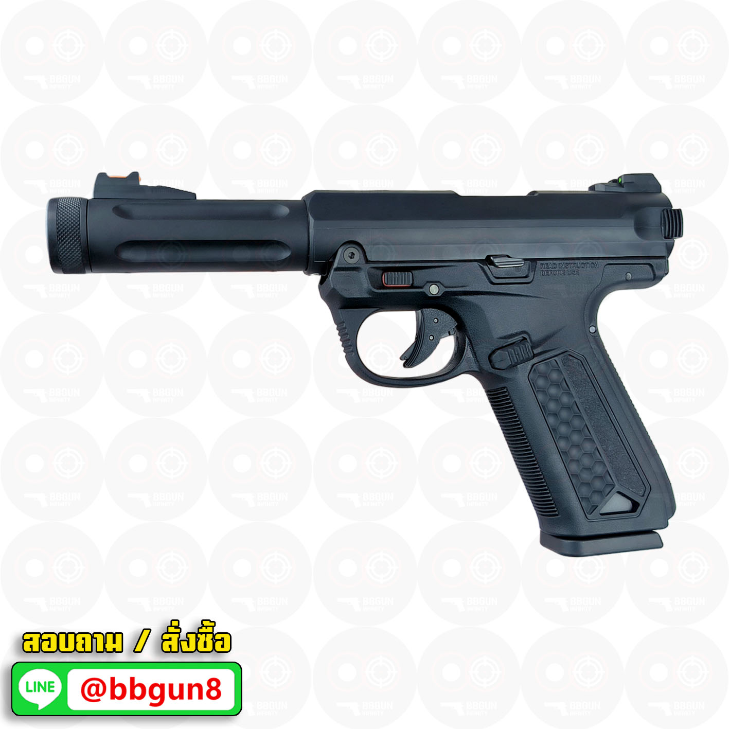 บีบีกันอัดแก๊ส Action Army AAP-01 Assassin GBB Black สีดำ BB GUN