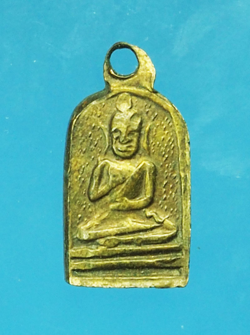 *29491 พระปรกใบมะขามอาจารย์นวม วัดอนงค์ ปี 249X กรุงเทพ กระหลั่ยทอง 10