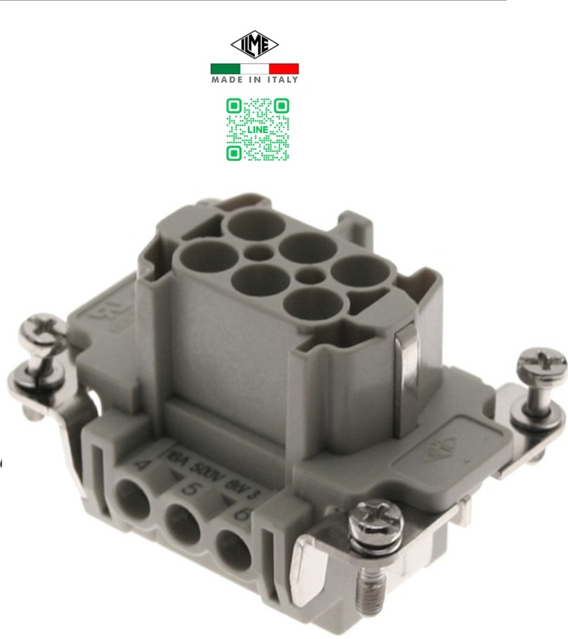 CNEF06T Female insert 6P+E 16A 500V "ILME"
