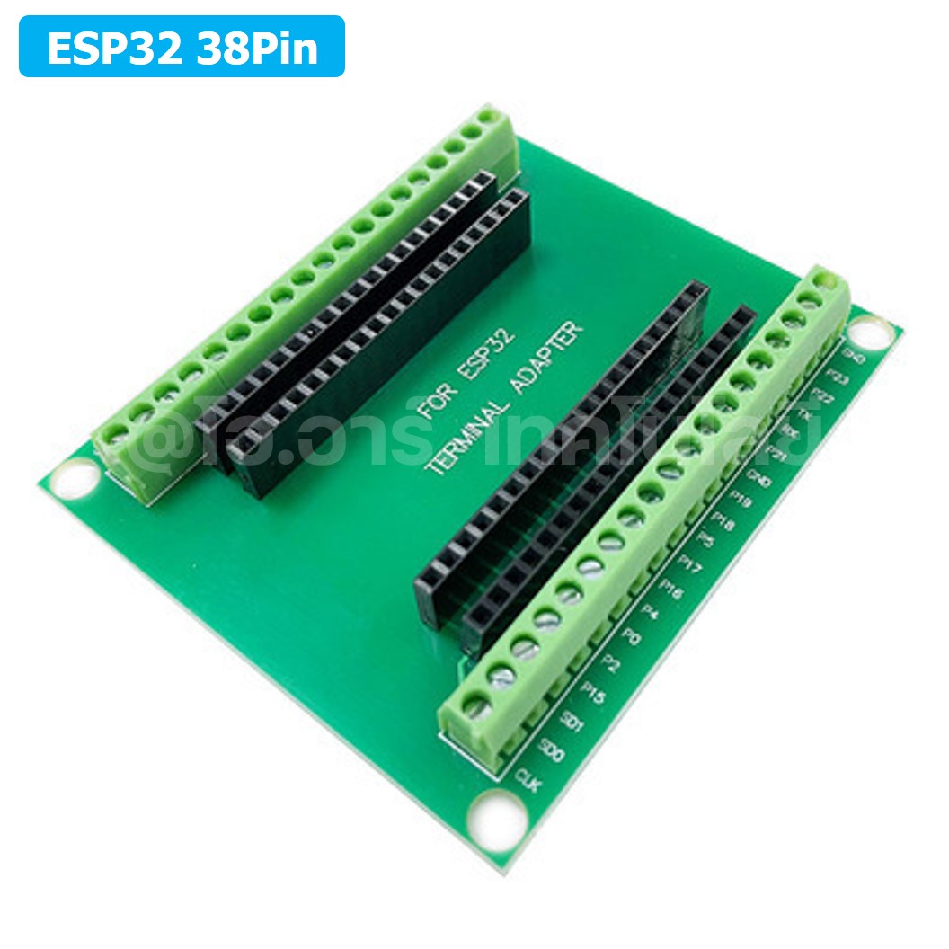 CB002 ฐานรองบอร์ด ESP32 38pin ESP32S Terminal Expansion Board บอร์ดขยายขา บอร์ดเสริม ESP-WROOM-32 38ขา