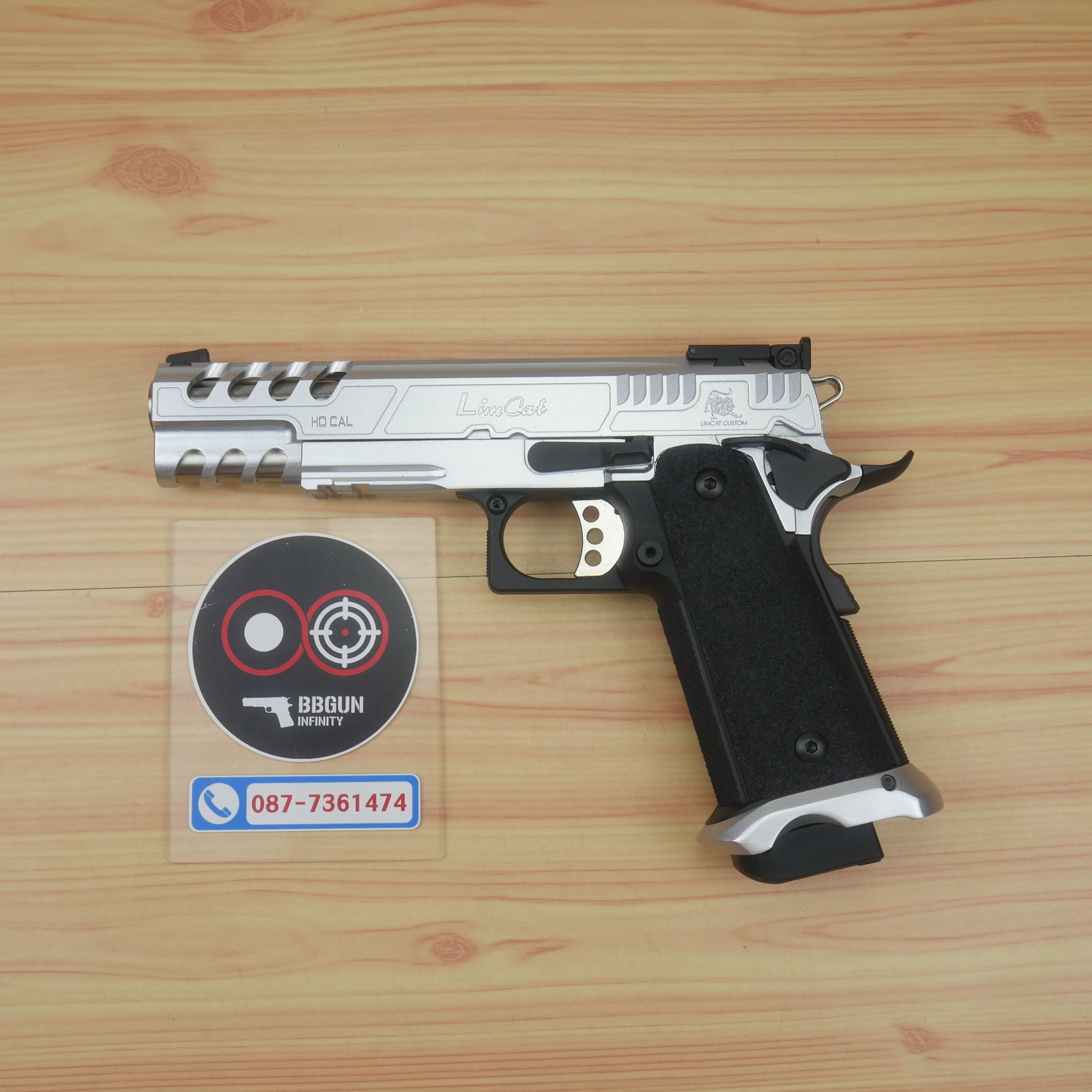 บีบีกันอัดแก๊ส Army Armament R616-1 LimCat SpeedCat 5.1 Silver BB GUN