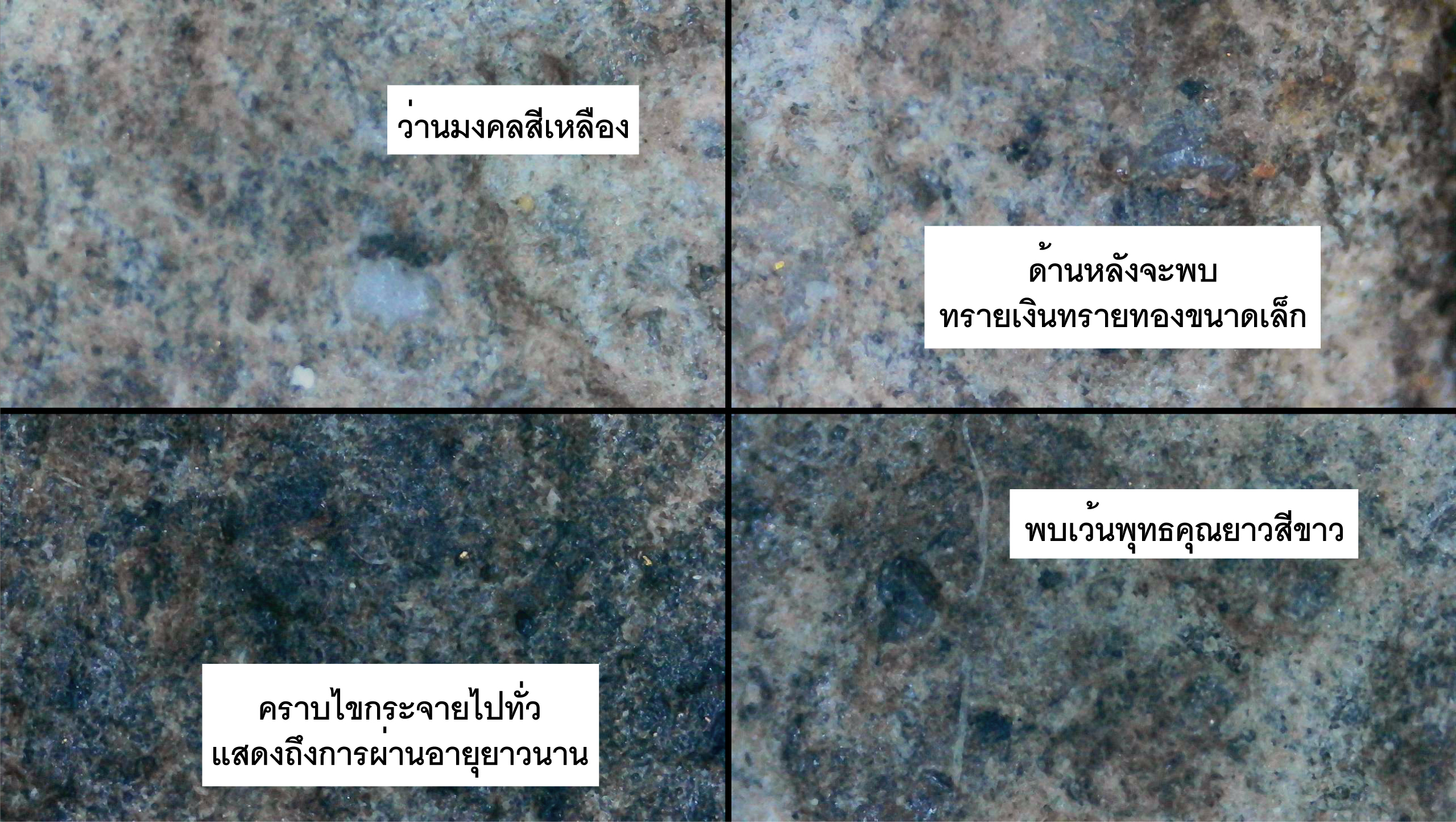 พระหลวงพ่อเงิน พิมพ์พระเจ้าห้าพระองค์ เนื้อดิน ลงรักปิดทอง