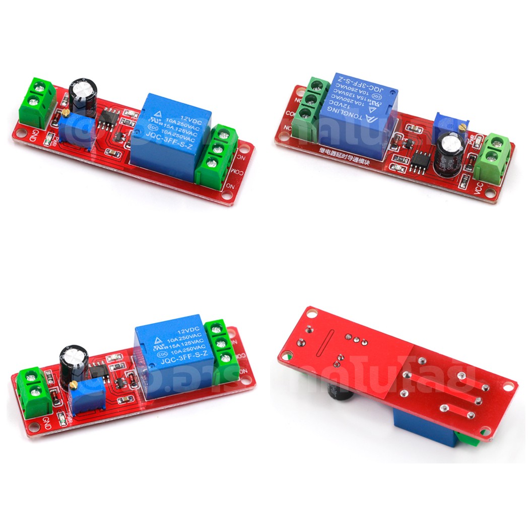 NE555 5V/12V รีเลย์ หน่วงเวลาเปิด/ปิด Delay Relay Module Time Delay Switch Delay Timer Relay 1-10s Fixed DC 5VDC/12VDC โมดูลรีเลย์หน่วงเวลา