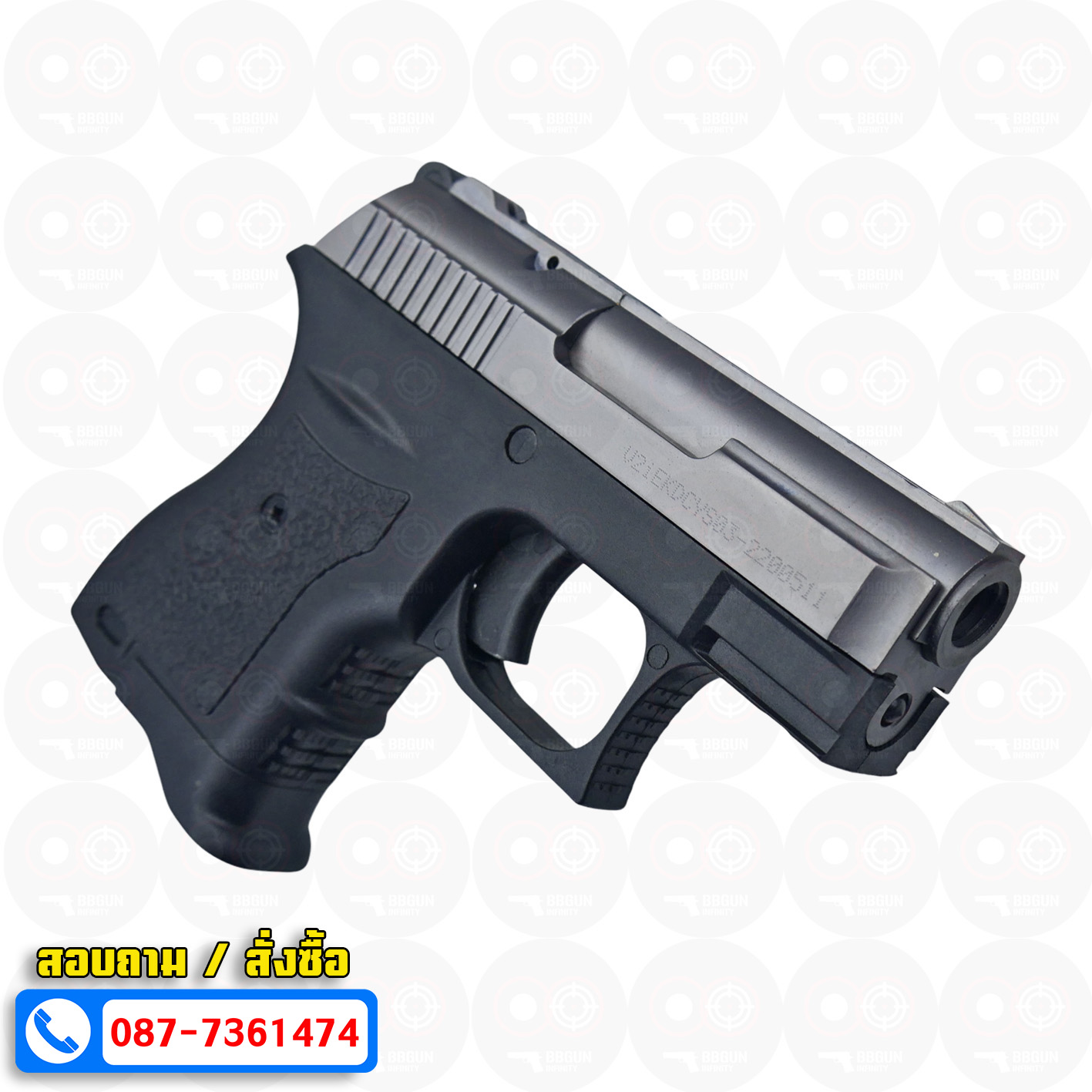 ปืนแบลงค์กัน EKOL BOTAN สีฟูม Fume 9mm P.A.K. Blank gun (แถมกล่องใส่ปืน)