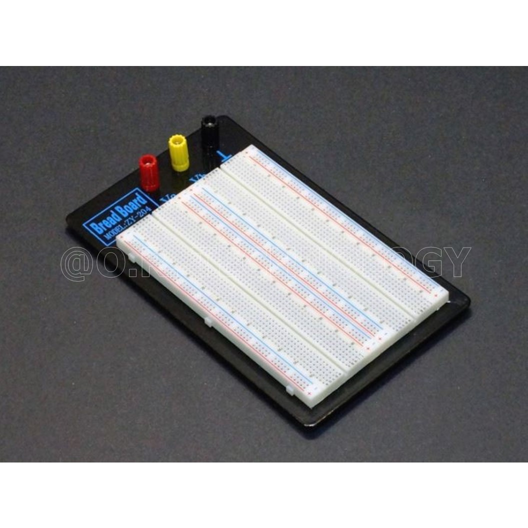 (1ชิ้น) AA073 บอร์ดทดลอง โฟโต้บอร์ด ขนาด 1660 ช่อง ZY-204 1660 Points Soldless Breadboard